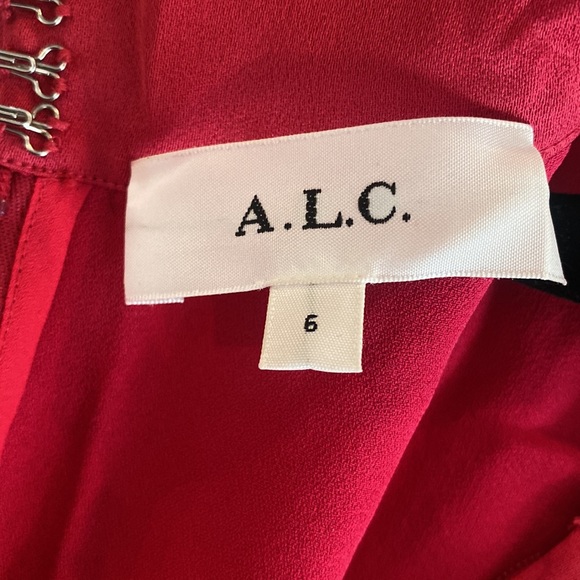A.L.C. Inez Maxi Dress Deep Fucshia Size 6 EUC - Picture 10 of 12